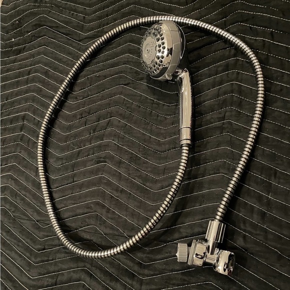 EUC Chrome “Single” Shower Head with Hose Easy Installation - Picture 4 of 8